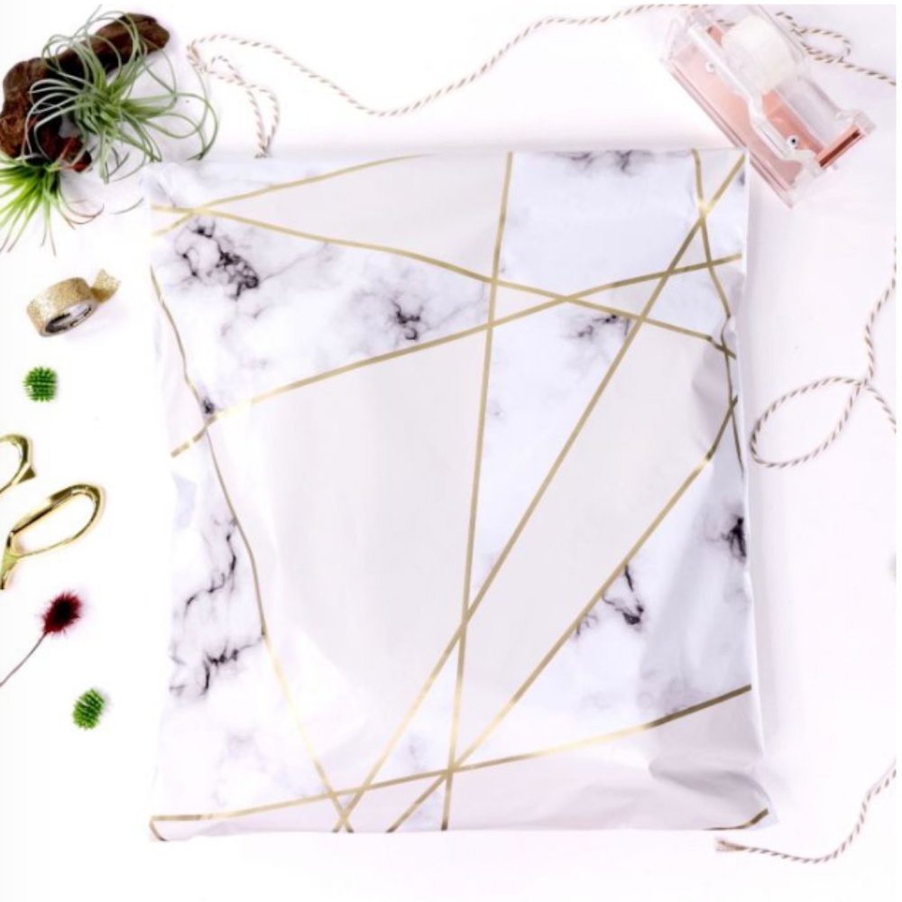 50 10x13 Marble Poly Mailers PRICE IS FIRM